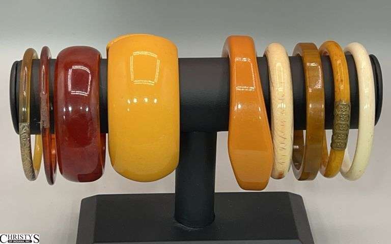 9 Bakelite and Other Bangle Bracelets image