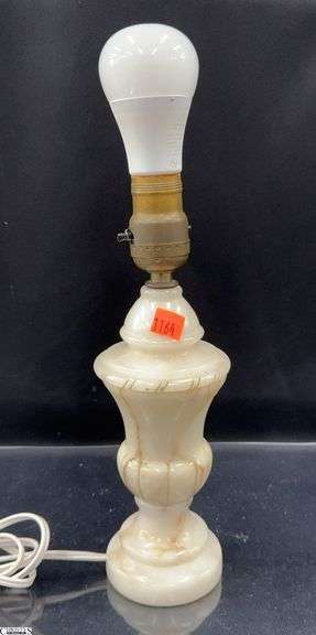 Mineral Base Table Lamp, Missing Shade, 11.5" image