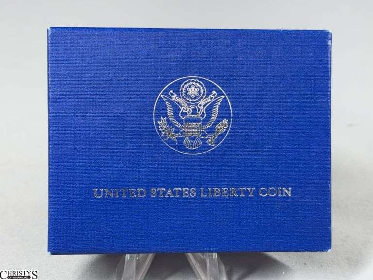 1986 Proof Statue of Liberty Commemorative Half Dollar in Display Box image