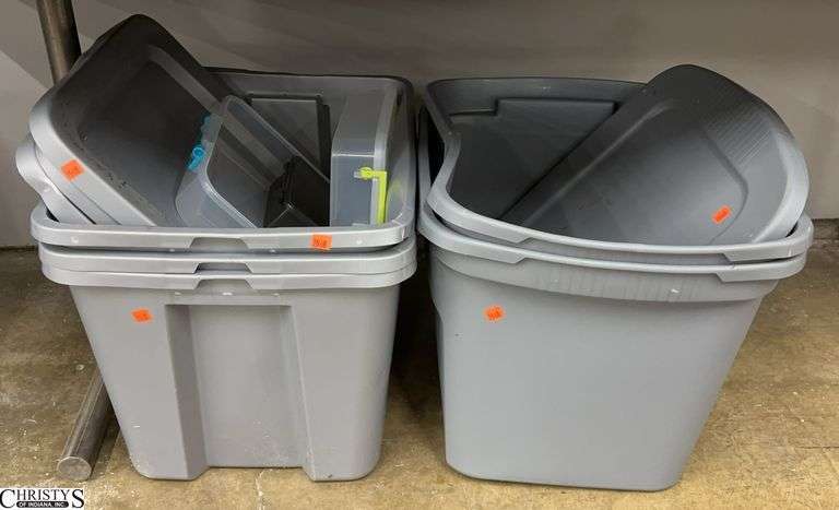 Storage Totes Some With Lids Largest 18ga image