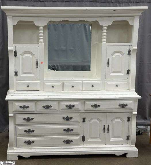 2 Piece Painted Cabinet Cardboard Back 74x20x80 image