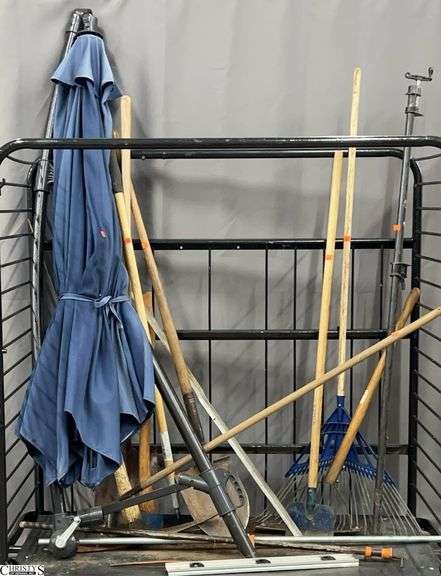 Long Handle Tools Umbrella, Pipe Clamps. Cart Not Included image