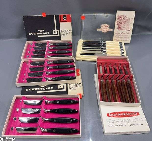 5 Knife Sets - Lifetime Cutlery, Carvel Hall, Regent Sheffield - 8" of largest image