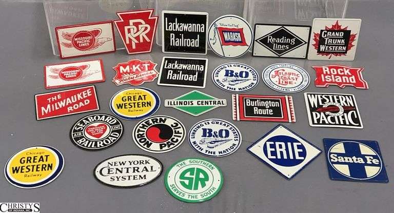 1950's Era Post Cereal RR Metal Signage, Some Duplicates, Some Missing, Approx 3x3" image