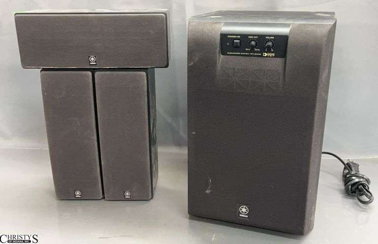 Yamaha Subwoofer Speaker System YST-SW45 - 9" x 12" x 14" of subwoofer image