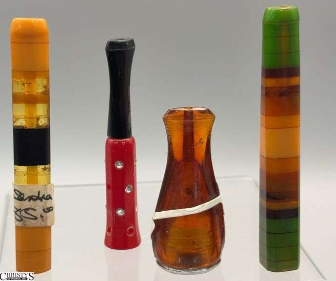4 Bakelite Cigarette and Cigar Holders Largest 3" image