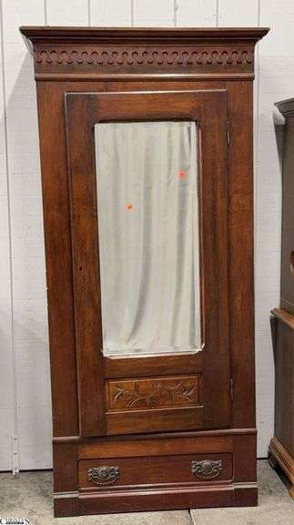Antique Single Door Armoire 42x20x83" image