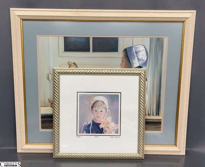 2 Signed Nancy Noel Prints - 31" x 26" of largest image