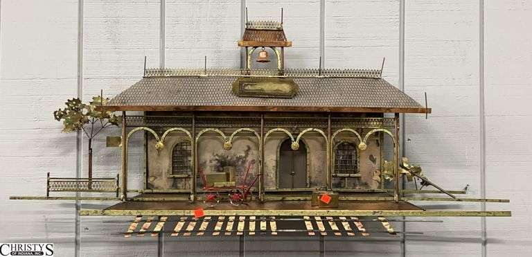 Signed Curtis Jere Azusa Train Station 46x22" image