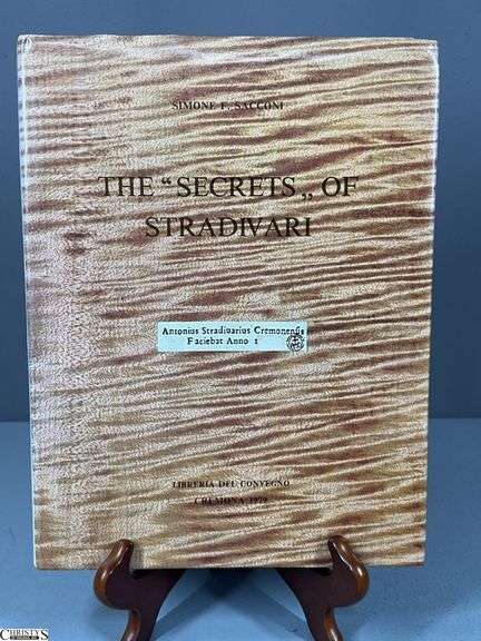 The Secrets of Stradivari by Simone F. Sacconi 1979 Book image