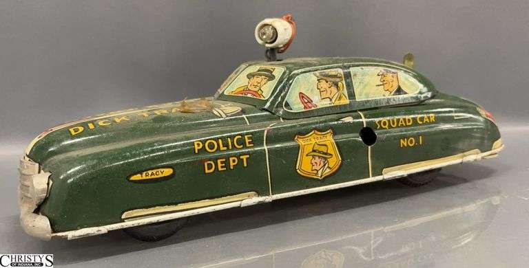 1949 Marx K. A. Synd Dick Tracy Tin Car - 11" - some wear image