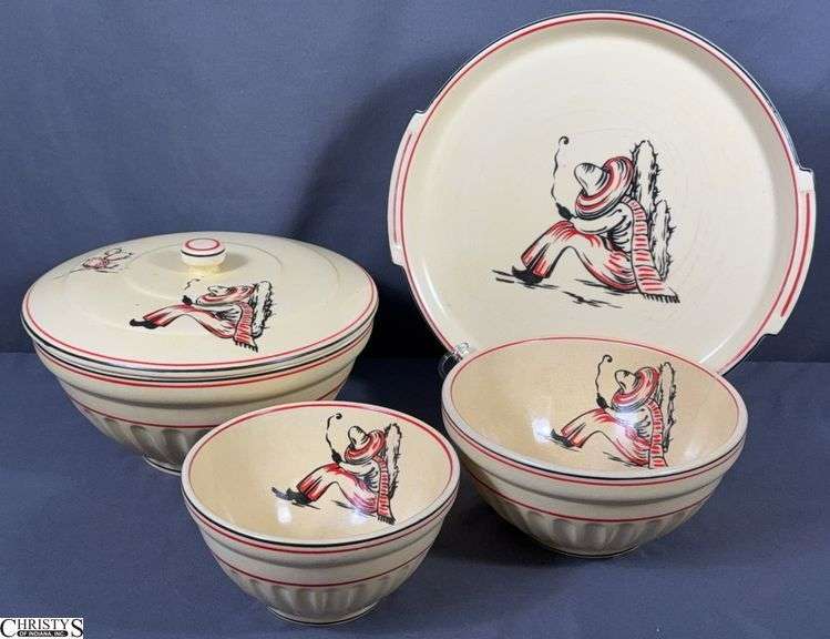 1950's Tacio Southwestern Kitchenware - 12" of platter - some crazing image