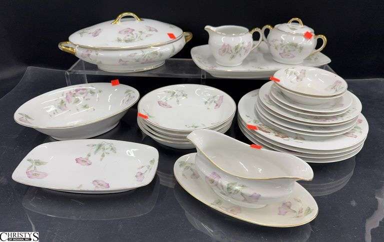 Epiag Czech Floral Motif China -10" D of dinner plate - 23pcs image