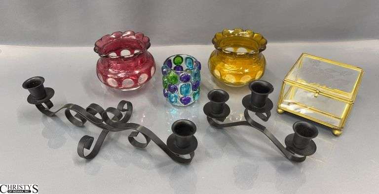 Votives and Candle Holders, Hinged Box, Largest 4x4x3" image