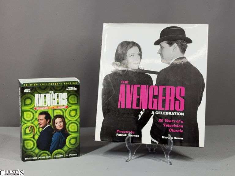 The Avengers Complete Emma Peel Megaset 16 Disc Collector's Edition.  Includes Every Emma Episode Ever!  3 Seasons.  51 Episodes and 'The Avengers A Celebration 50 Years of a Television Classic' Book image
