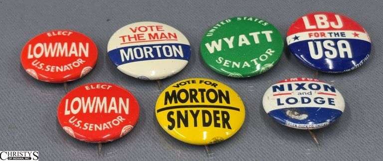 Political Buttons, Small .5" image
