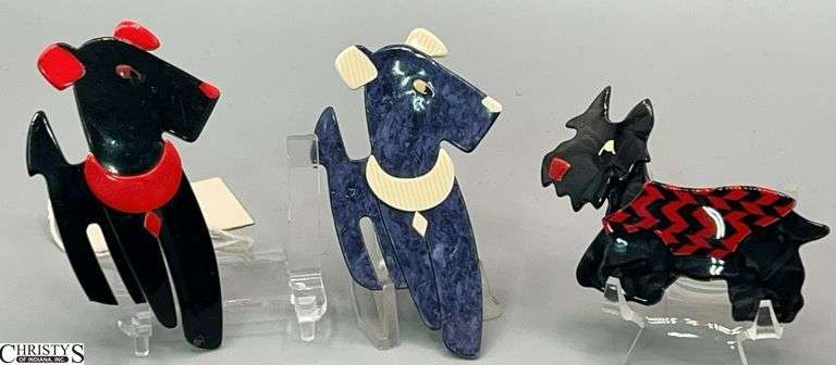 3 Leah Stein Paris Terrier Pins 3" image