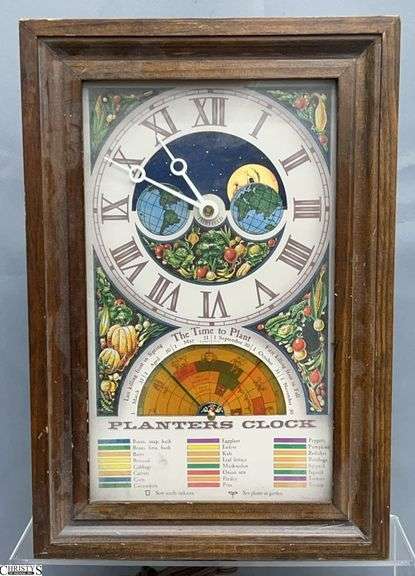 Electric Planters Clock 10.25x4x15.5" image