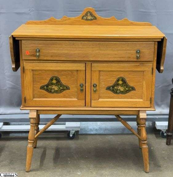 1 Drawer 2 Door Drop Side Cabinet 38.5x16x38 Sides Are 9.5 image