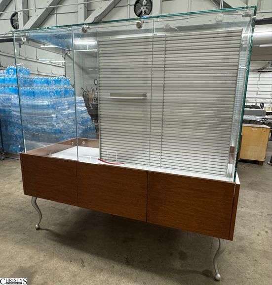 Extremely Heavy Showcase. 72x32x71. Locks Have Been Removed Due To No Keys. image