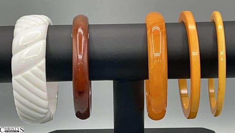 5 Bakelite and Style Bangles image