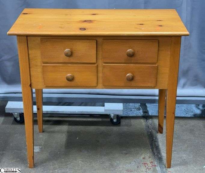 4 Drawer Console Table 33.5x17.5x31 image