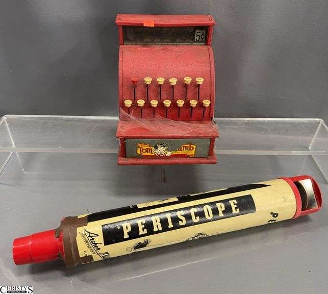 Archer Plastics Periscope and Tom Thumb Cash Register - 18" of periscope - some wear image