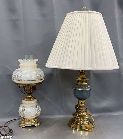 2 Table Lamps - 29" T of largest image
