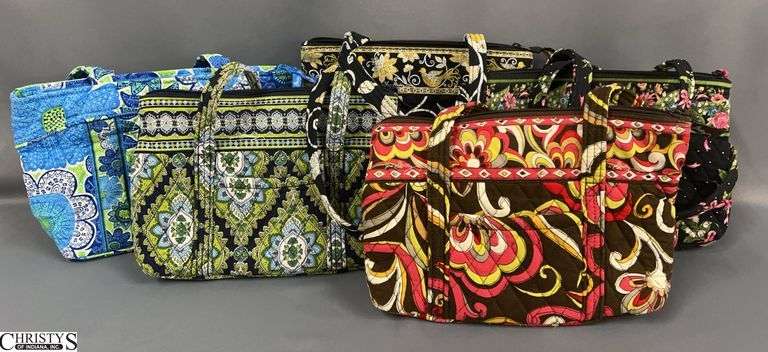 5 Vera Bradley Ladies Handbags - 13" x 15" approx of largest image