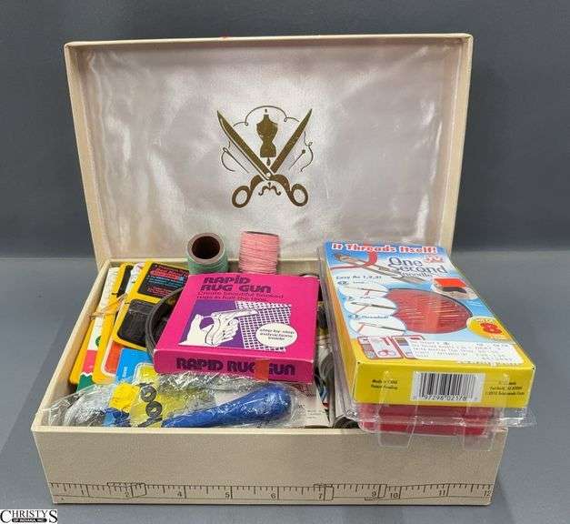 Sewing and Hook and Loop Items in Box image