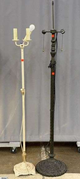 Pair of Floor Lamps Some Parts Missing Tallest 62" image