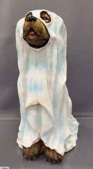 Ghost Dog Halloween Decor 18" image