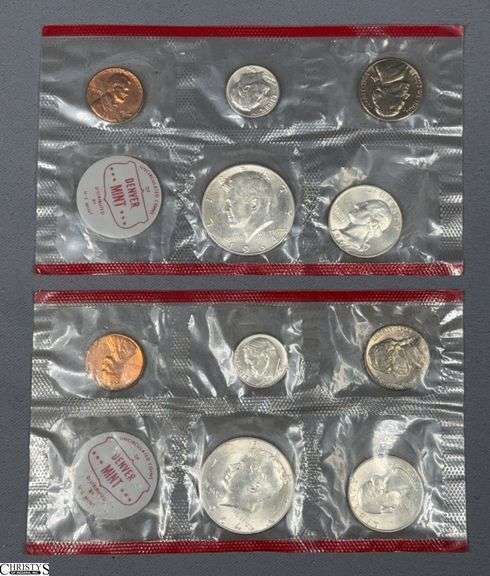 Two 1964-D Uncirculated Coin Sets- No Envelope image