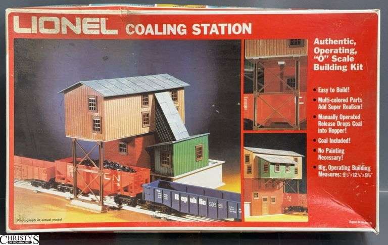 Lionel Coaling Station O Scale Building Kit - 9 1/2" x 12 7/8" x 9 7/8" when complete image