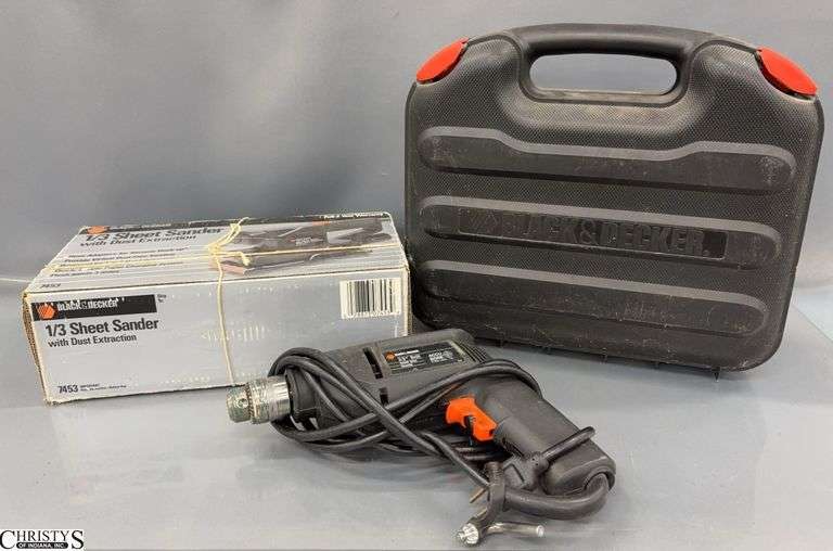 Black & Decker 1/3 Sheet Sander, 3/8" Drill, Drill Master Cordless Drill image