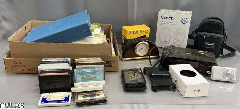 Small Electronics, Alarm Clock, Vtech Monitor, Computer Manuals/Papers, Misc - Some wear image