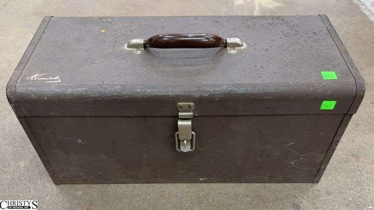 Kennedy Metal Tool Box and Contents - 20" x 8" x 10" image