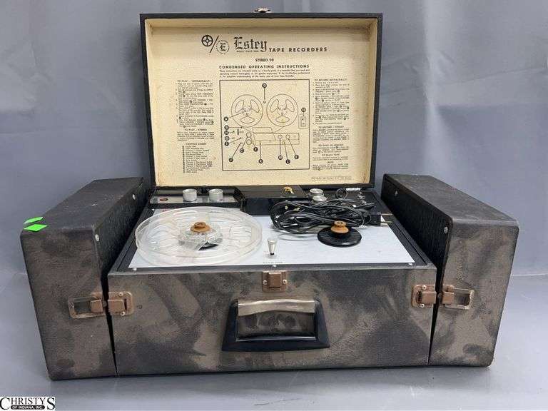 Estey Stereo ETR 50 Reel to Reel Player - 23" x 12" x 8" image