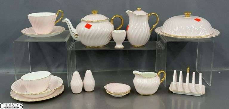 15pcs Pink Foley Bone China Made in England image