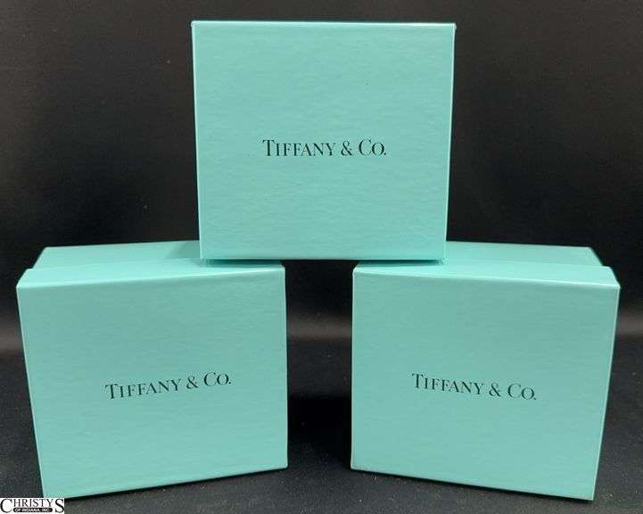 3 Tiffany & Co Empty Gift Boxes - 5" x 4.5" x 4" of each image