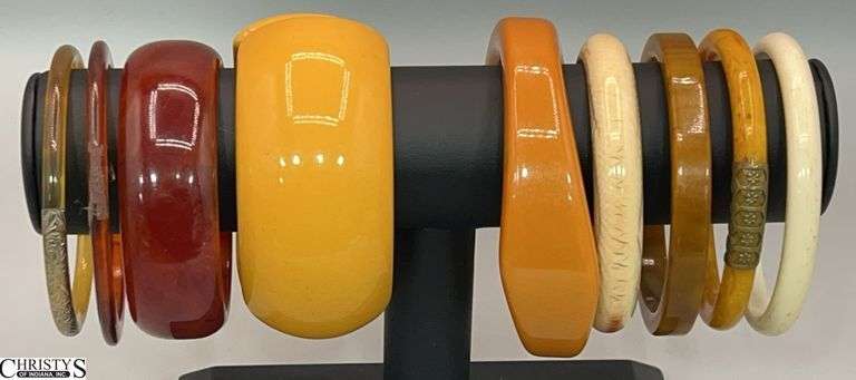 9 Bakelite and Other Bangle Bracelets image