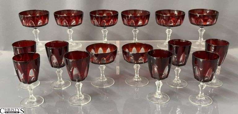 Cristal d' Arques Durand Wine Stems and Champagne Coupe - 5" of tallest image