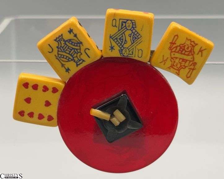 SOJLF 09 Signed Pin Casino Motif 2" Tall 2.5" Tall image