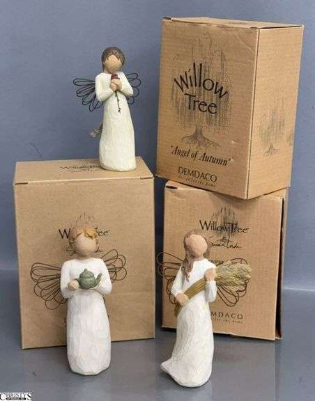 3 Willow Tree Figurines and Ornament - 5.5" approx of largest image