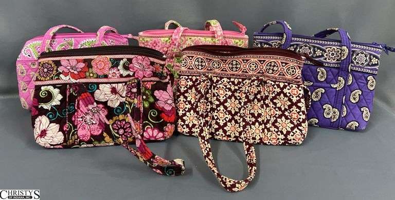 5 Vera Bradley Ladies Handbags - 11" x 17" approx of largest image