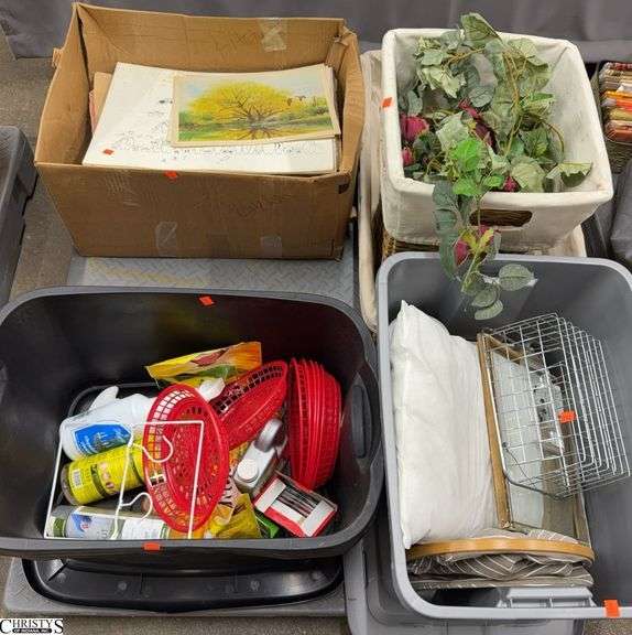 Totes, Baskets, Greenery, Decon, Artwork, SKID NOT INCLUDED image