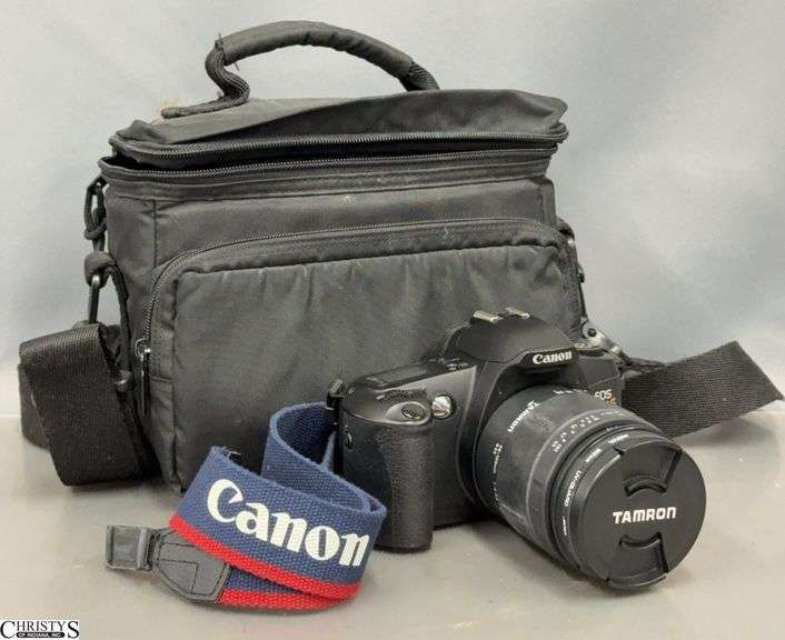 Canon EOS Rebel G Camera w/ Tamron Lens and Bag image