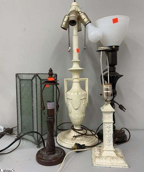 Variety of 5 Table Lamps, Tallest 24" image