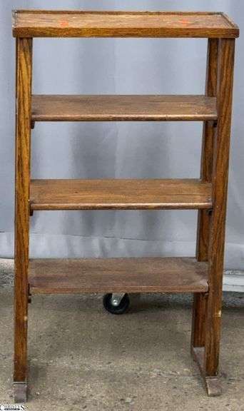 Wooden Shelf Needs Cleaned and Showing Age 18x9x32 image