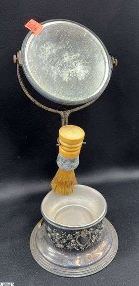 Derby Silver Co. Shaving Mirror - 12" T image